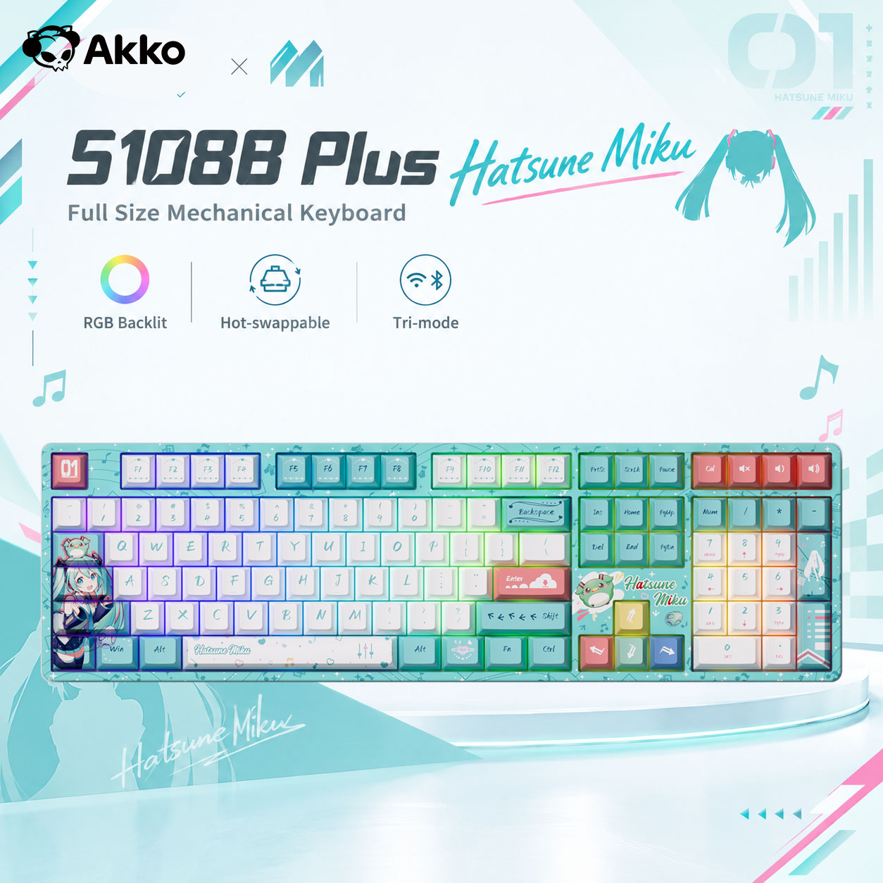 Gaming Keyboard Nearby - Akko 5108B Plus Wireless Mechanical Keyboard