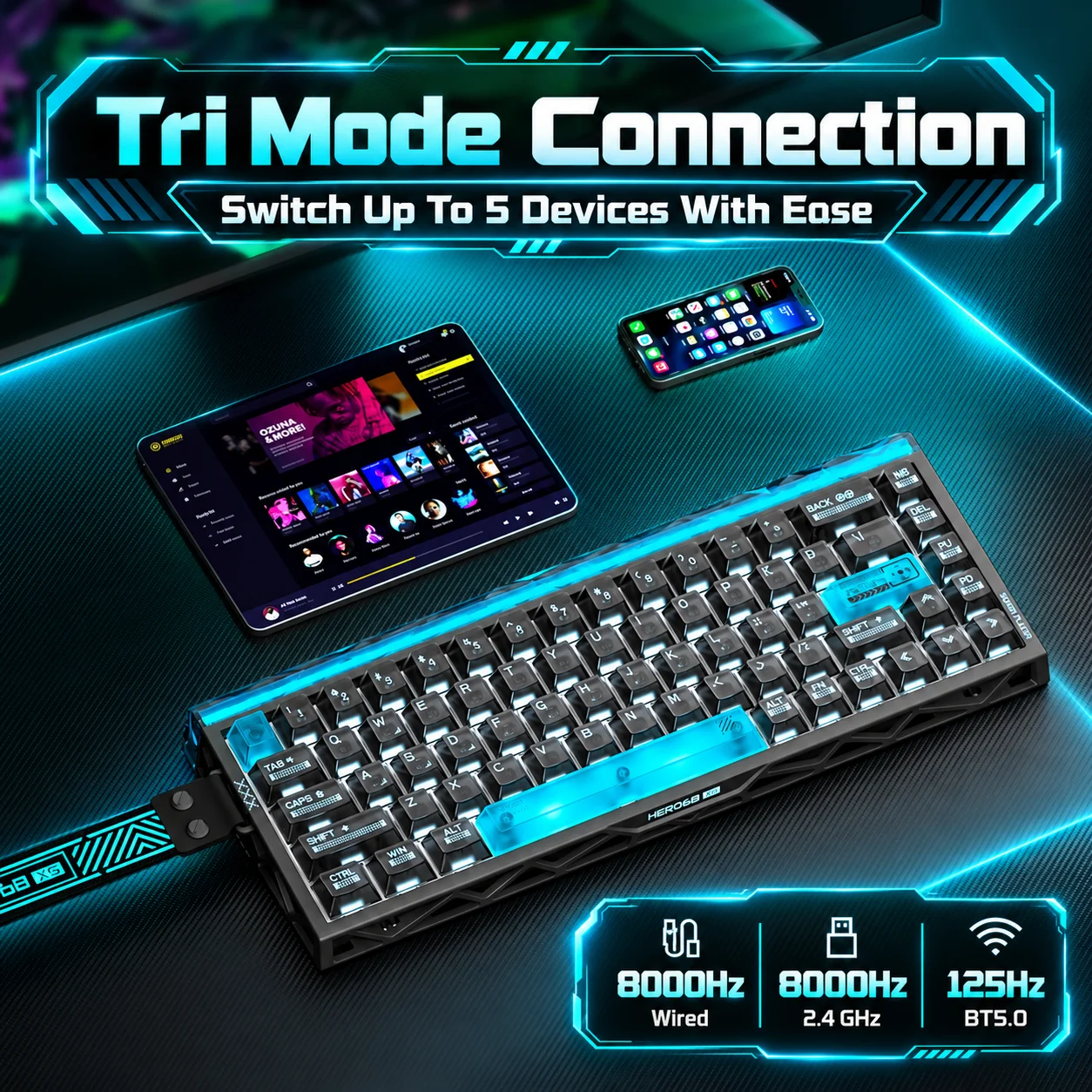 AULA Hero68 XS Hall Effect Gam - Gaming Keyboard Nearby 评论和价格