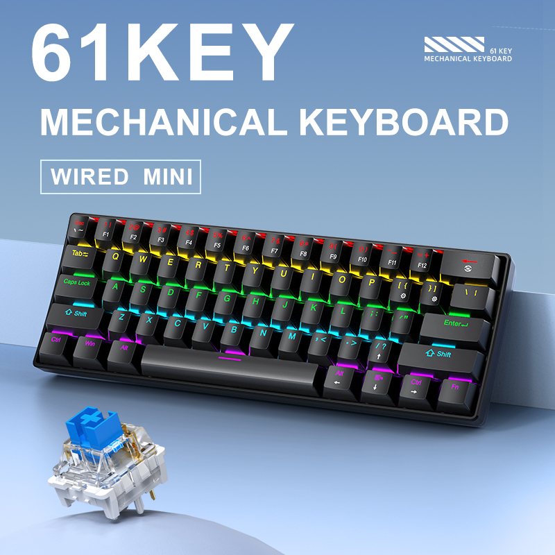 APAYADO K61 Mechanical Gaming  - Keyboard Gaming Blue Switch 评论和价格