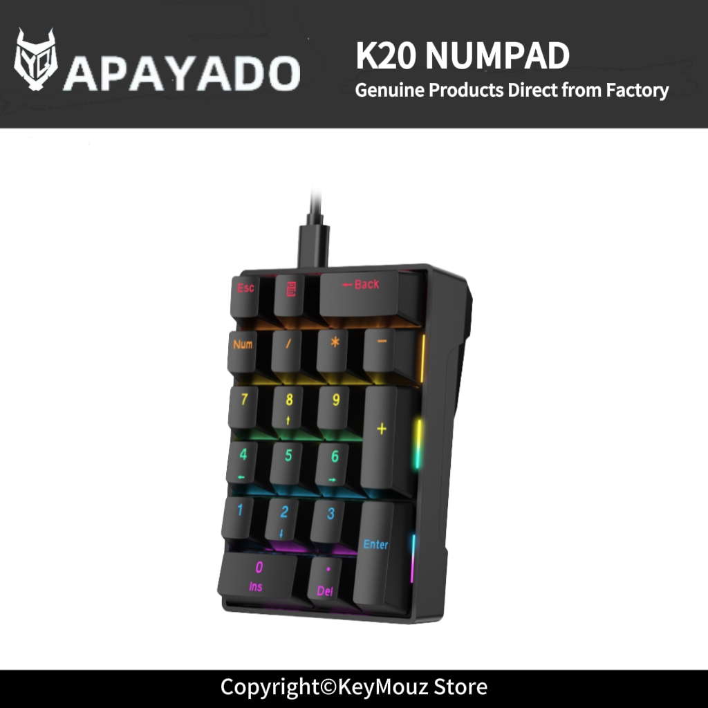 K20 Mini Portable Mechanical N - Keyboard Gaming Blue Switch 评论和价格