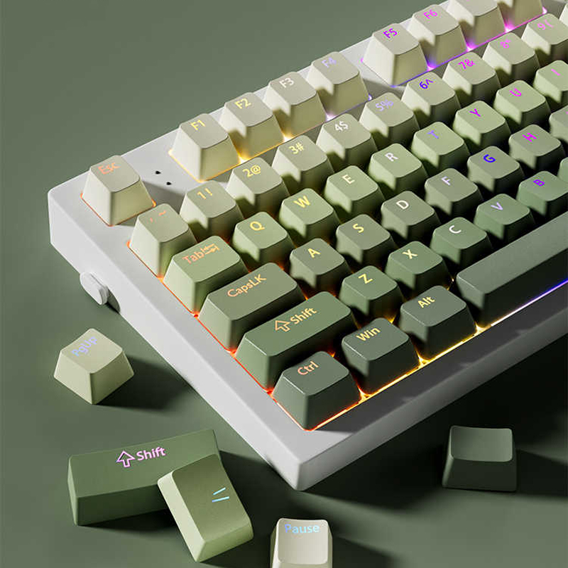 Green Grape Double Shot PBT Ke - Gaming Keyboard No Rgb 评论和价格