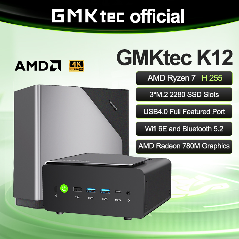 GMKtec K12 Mini PC AMD Ryzen™  - Amd Cpu Ryzen 7 评论和价格